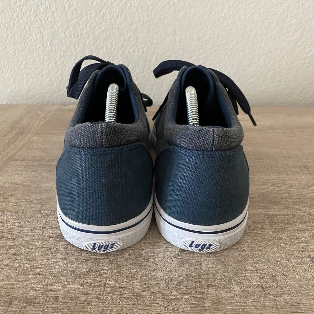 Lugz Mens Vet MM MVETMMC-411 Blue Canvas Low Top Lace Up Sneaker Shoes 10.5 - Picture 3 of 9